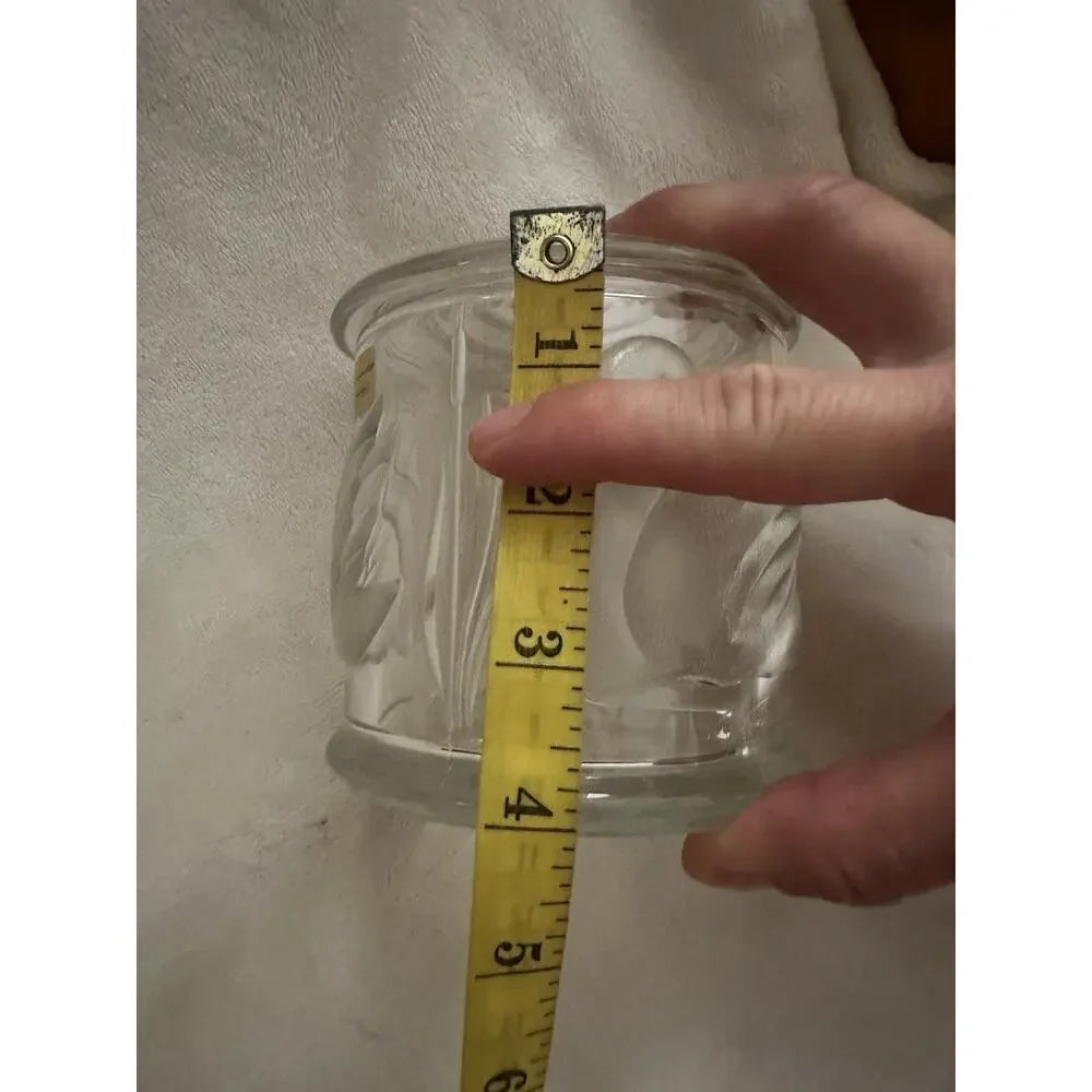Gloria Vanderbilt Swan Glass Jar with Lid for TELEFLORA Embossed Signed Clear
